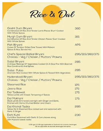 GOLD COINS Eatery & Bar menu 