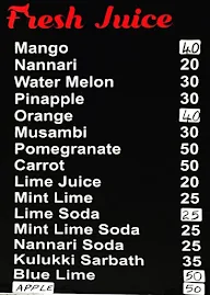 The Juice Box menu 1