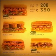 Subway menu 4