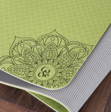 Title 1, Two-color TPE Non-slip Yoga Mat Fitness Mat. Pr...