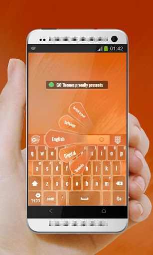 免費下載個人化APP|橙色眩光 GO Keyboard app開箱文|APP開箱王