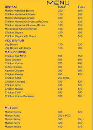 Edit Hyderabai Biryani menu 2