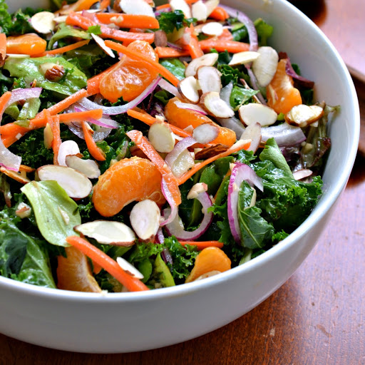 This delectable Kale Salad with Ginger Vinaigrette makes eating healthy a pleasure.  It is a perfect lunch or light supper option.  