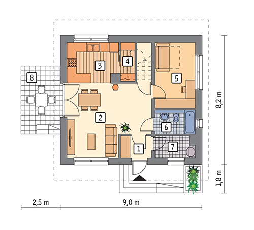 W sam raz (etap I) - M251 - Rzut parteru