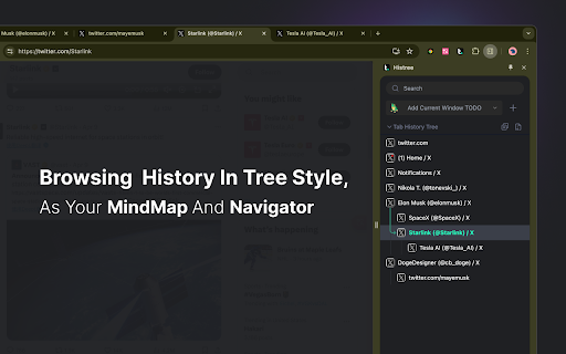 Histree: Browsing History in Tree Style