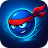 Blue Ninja Bounce Ball icon