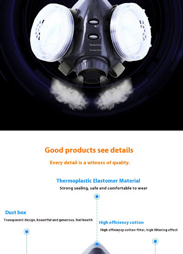 Title 6, Industrial Dust Mask Breathable Polishing Decor...