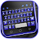 Thème de clavier 3d Blue Tech icon