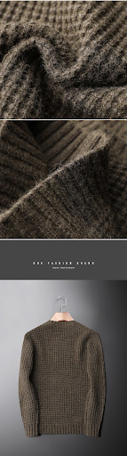 Title 9, Mens Spring and Autumn Two-color Wool-like Rou...