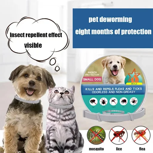 New 38/70CM Pet Anti Flea Ticks Antiparasitic Cats Collar Dog Protection Retractable Collars For Puppy Cat Large Dogs Ac