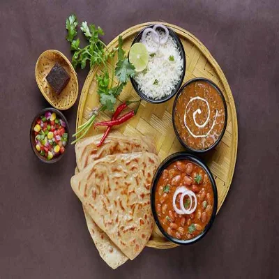 Spicy Rajma Masala Meal