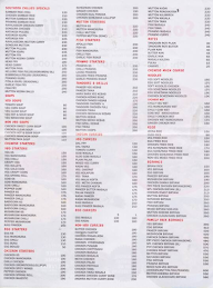 Southern Chillies menu 1