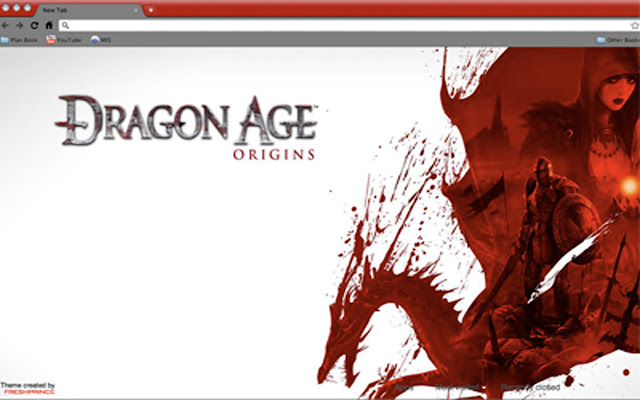 Dragon Age Origins Theme chrome extension