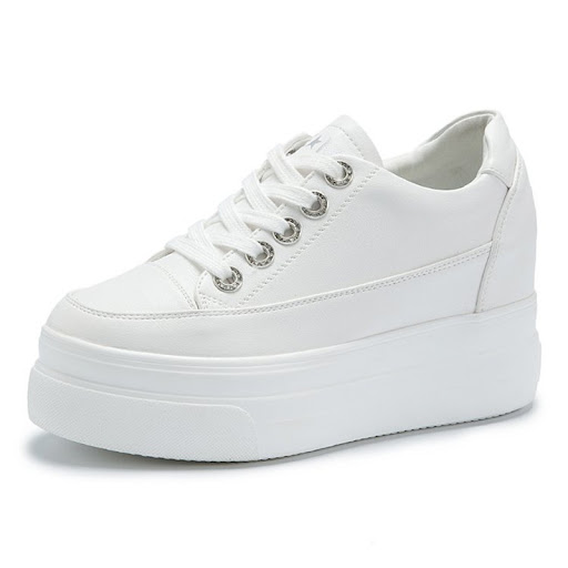 Title 10, Womens Lace-up Platform High-rise Sneakers. El...
