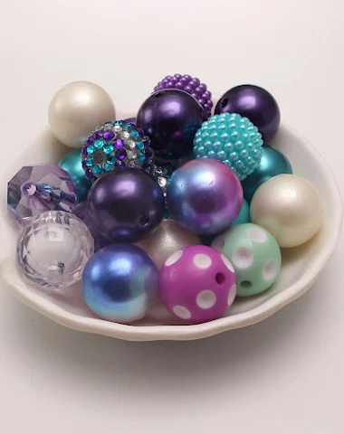 Grosses perles acryliques 20MM coul - 3