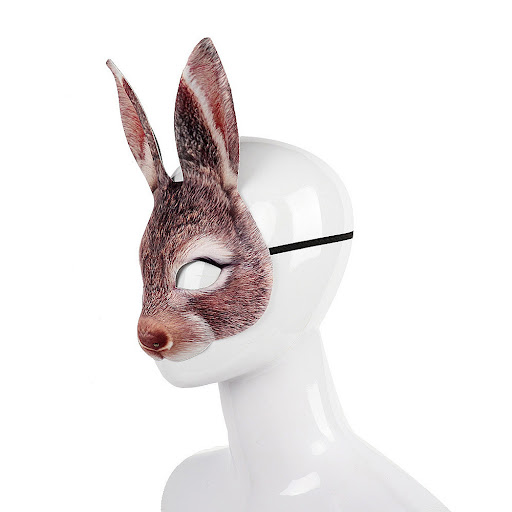 Title 7, Carnival Party Masquerade EVA Half Face Rabbit ...