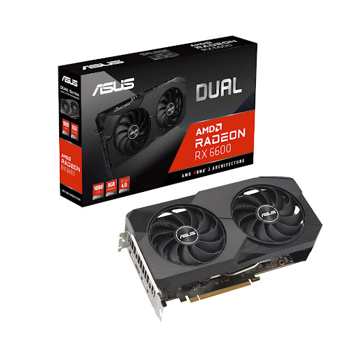 Card màn hình ASUS Dual Radeon RX 6600 V2 8GB GDDR6 (90YV0GP2-M0NA00)