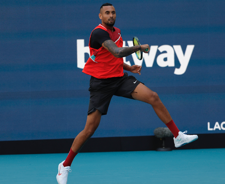 Australia's Nick Kyrgios in a past action