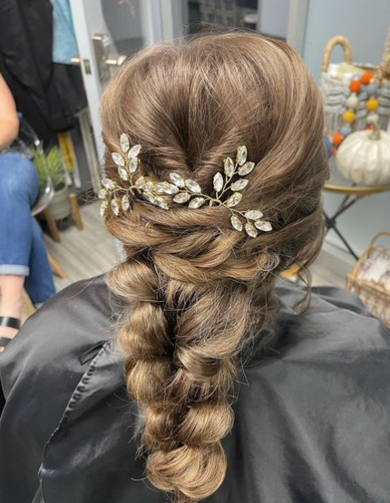 french braided hair