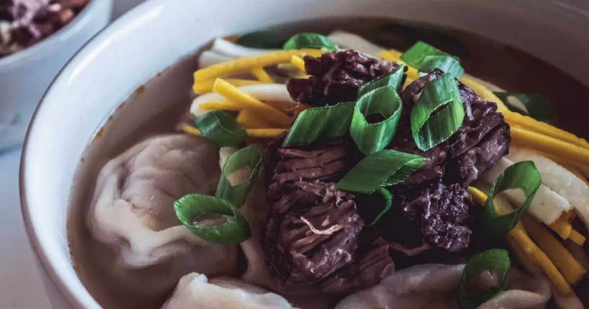 Spicy Pork Dumpling Soup - A Well Fed Life