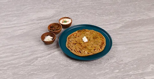 Double Matar Paratha