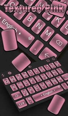 Textured Pink Keyboard Themeのおすすめ画像1