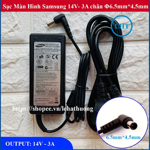 Sạc Màn Hình Samsung 14V 3A Tặng Kèm Dây Nguồn (Lht)