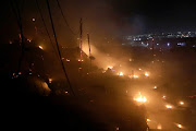 Dakota informal settlement in Isipingo in flames after a fire broke out in one of the shacks.