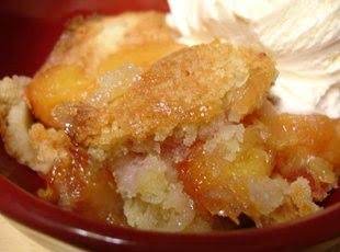 easiest peach cobbler