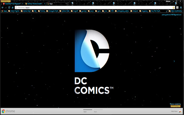 DC LOGO Theme 1600 x 900 chrome extension