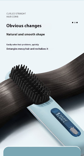 Title 5, Rechargeable Ceramic Heating Electric Comb Hair...