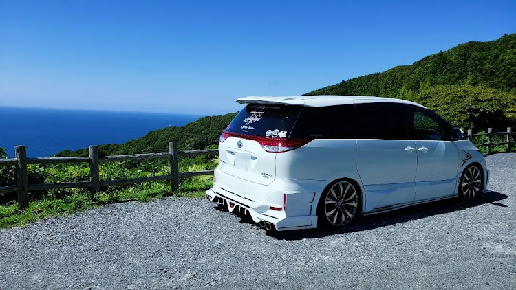 エスティマの山口県帰省・東後畑棚田・元乃隅神社・日本海と車・上から愛車に関するカスタム事例の投稿画像6枚目
