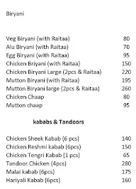 Bengal Biryani menu 3