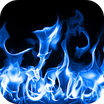 Blue Fire Live Wallpaper 3D Apk