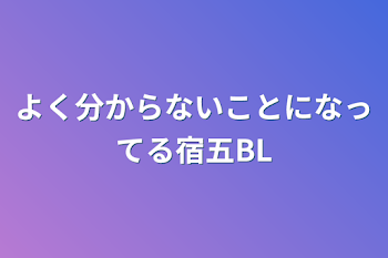 「よく分からないことになってる宿五BL」のメインビジュアル