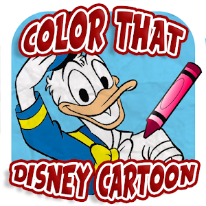 Color That Disney Cartoon - Free Coloring Book App 1.0 Icon