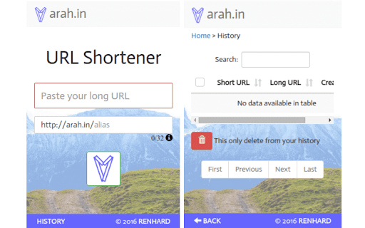 arah.in URL Shortener