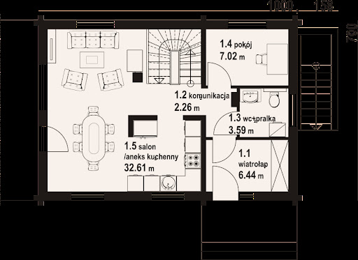 Orłowo 19 dw - Rzut parteru