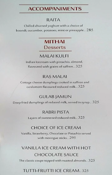 Zaranj menu 