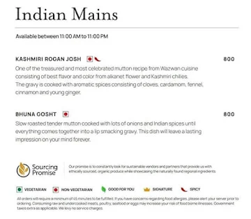 Courtyard By Marriott menu 