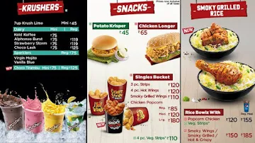 KFC menu 