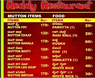 Reddy Restaurant menu 2