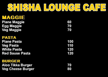 Shisha Lounge & Cafe menu 