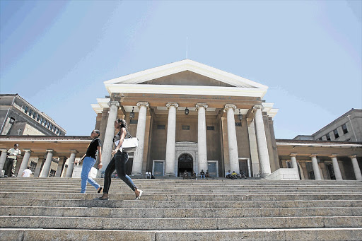 UCT students are protesting against registration fee blocks. File photo.