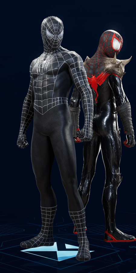 Webbed Black Suit