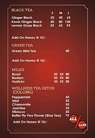 All Cafe menu 1