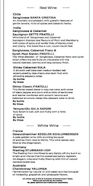 Durrant's Nightlife, WelcomHotel menu 2