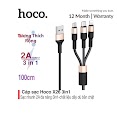 Cáp Sạc Nhanh 2A Hoco X26 Kết Nối Type - C/Micro/Iphone Dây Tròn Tiện Lợi Dài 100Cm Cho Smartphone ( 3 Màu ) - Hàng Nhập Khẩu (Chính Hãng)