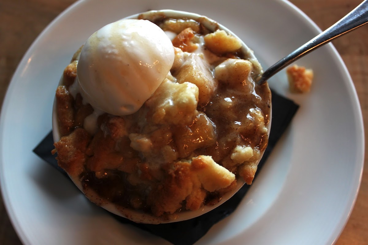 Caramel Apple Cobbler; GF crust available upon request