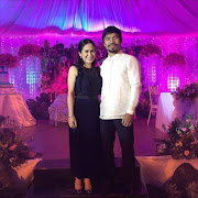 Eight-time world boxing champion Manny Pacquiao and his wife.